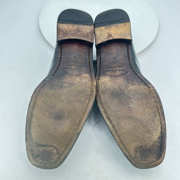 Salvatore Ferragamo Men Size 9.5 D Black Leather Horsebit Loafer Dress Shoes - Picture 8 of 11